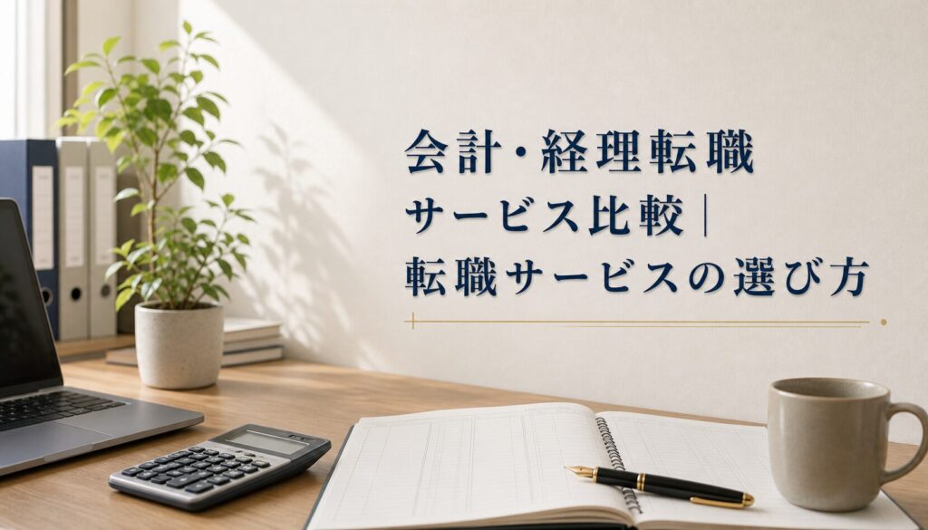 会計・経理転職サービス比較｜転職サービスの選び方のアイキャッチ画像