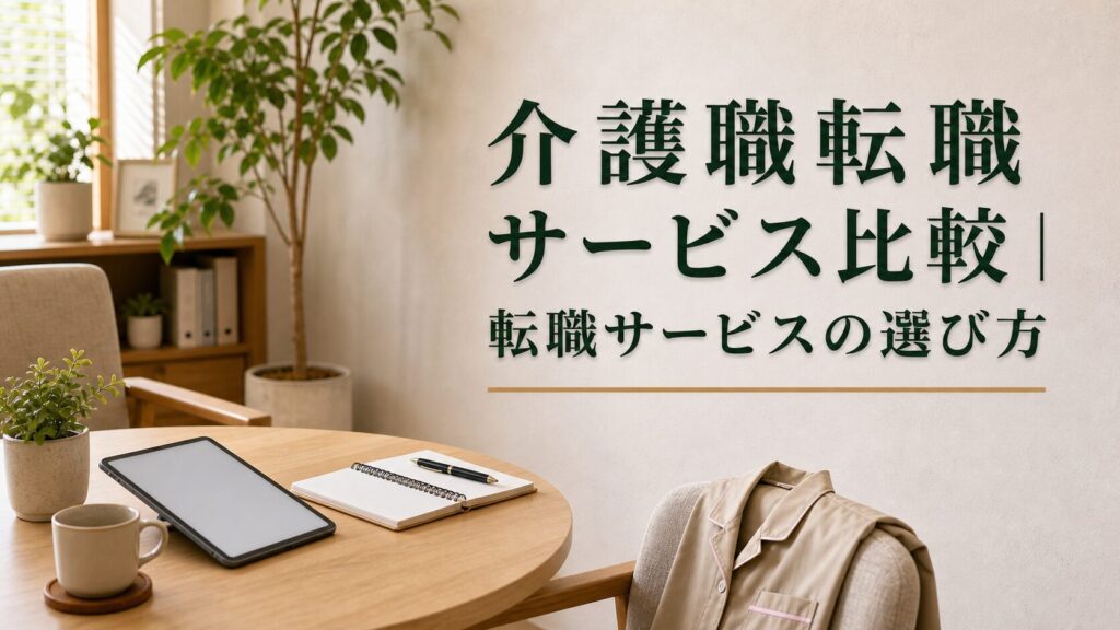 介護職転職サービス比較｜転職サービスの選び方のアイキャッチ画像