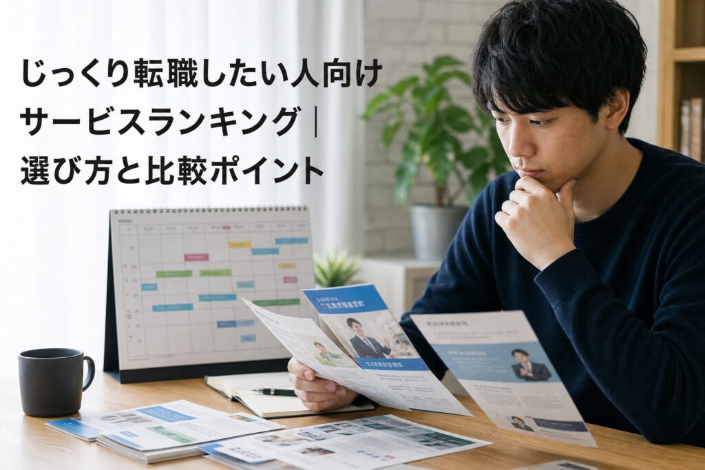 じっくり転職したい人向けサービスランキング｜選び方と比較ポイントのアイキャッチ画像