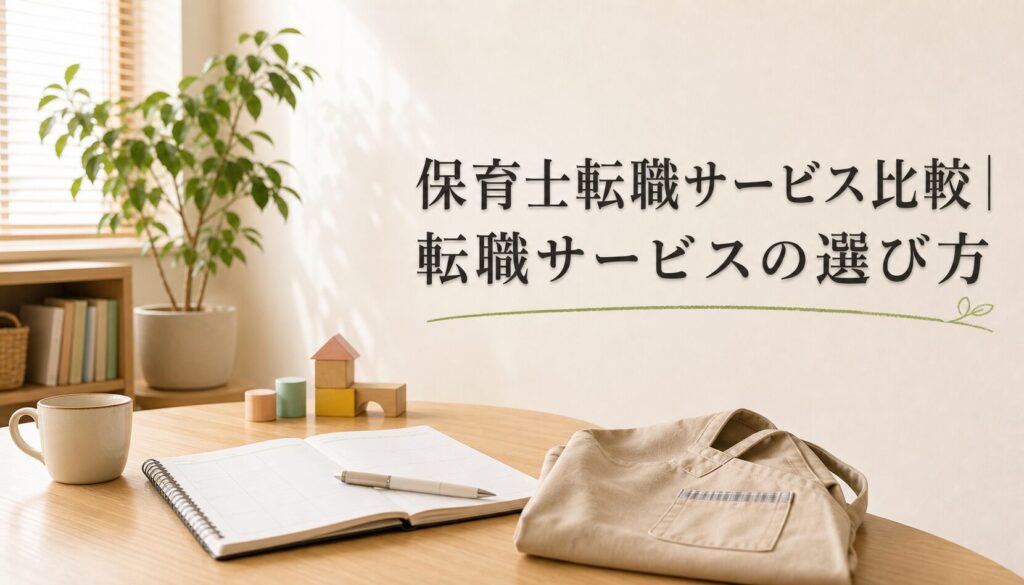 保育士転職サービス比較｜転職サービスの選び方のアイキャッチ画像