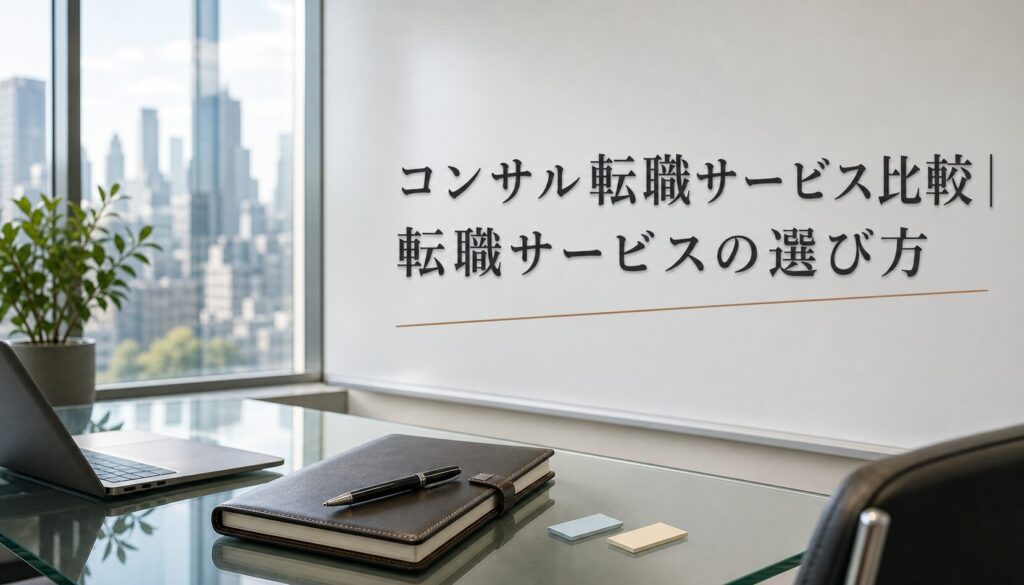 コンサル転職サービス比較｜転職サービスの選び方のアイキャッチ画像