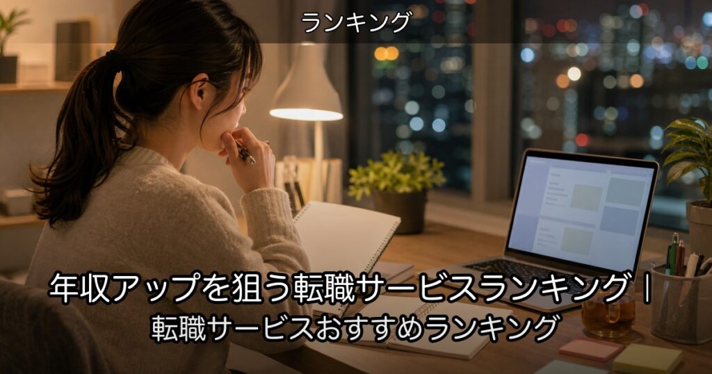 年収アップを狙う転職サービスランキング｜転職サービスおすすめランキング