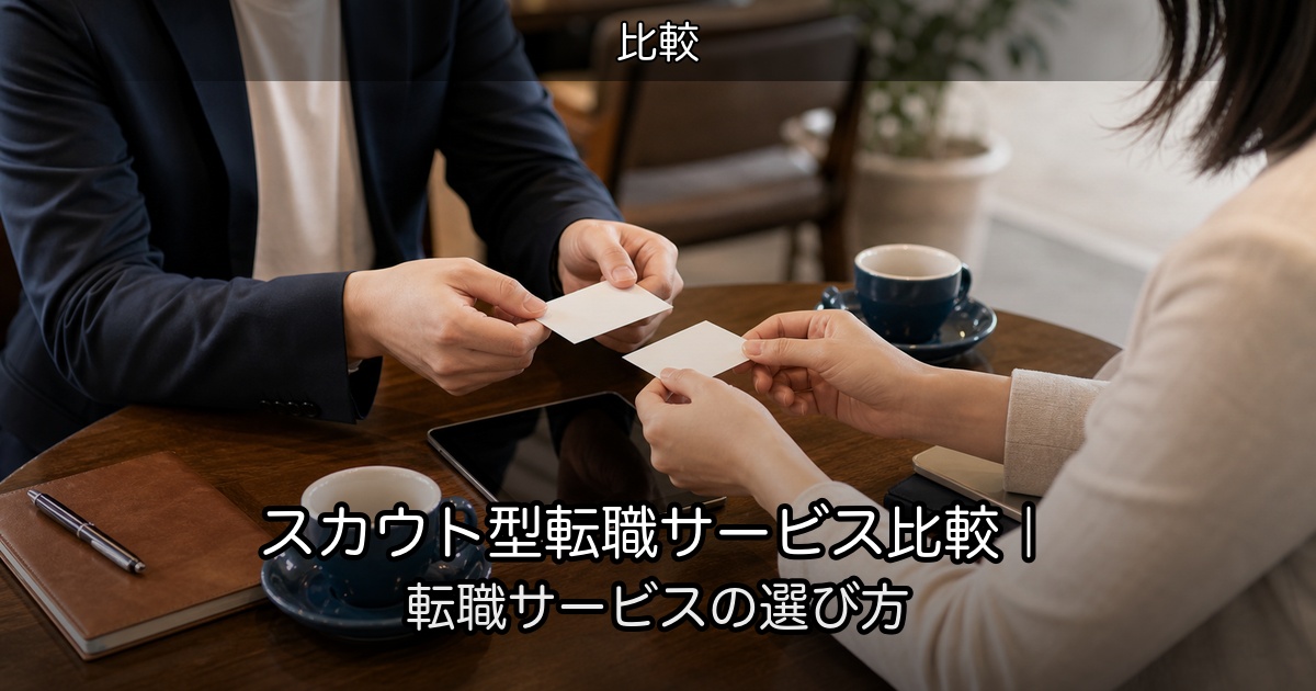 スカウト型転職サービス比較｜転職サービスの選び方