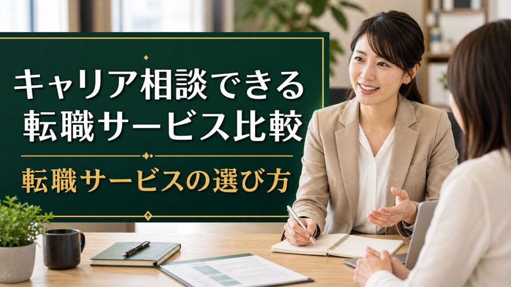 キャリア相談できる転職サービス比較｜転職サービスの選び方のアイキャッチ画像