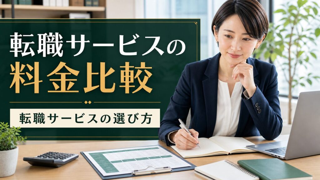 転職サービスの料金比較｜転職サービスの選び方のアイキャッチ画像