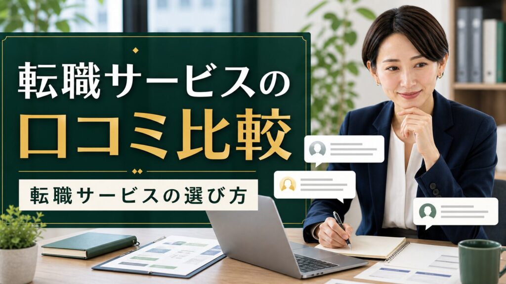 転職サービスの口コミ比較｜転職サービスの選び方のアイキャッチ画像