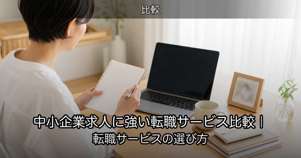 中小企業求人に強い転職サービス比較｜転職サービスの選び方