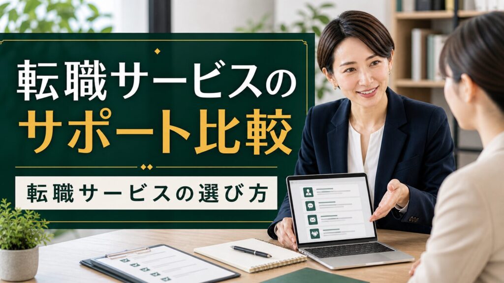 転職サービスのサポート比較｜転職サービスの選び方のアイキャッチ画像