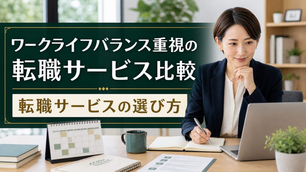 ワークライフバランス重視の転職サービス比較｜転職サービスの選び方のアイキャッチ画像