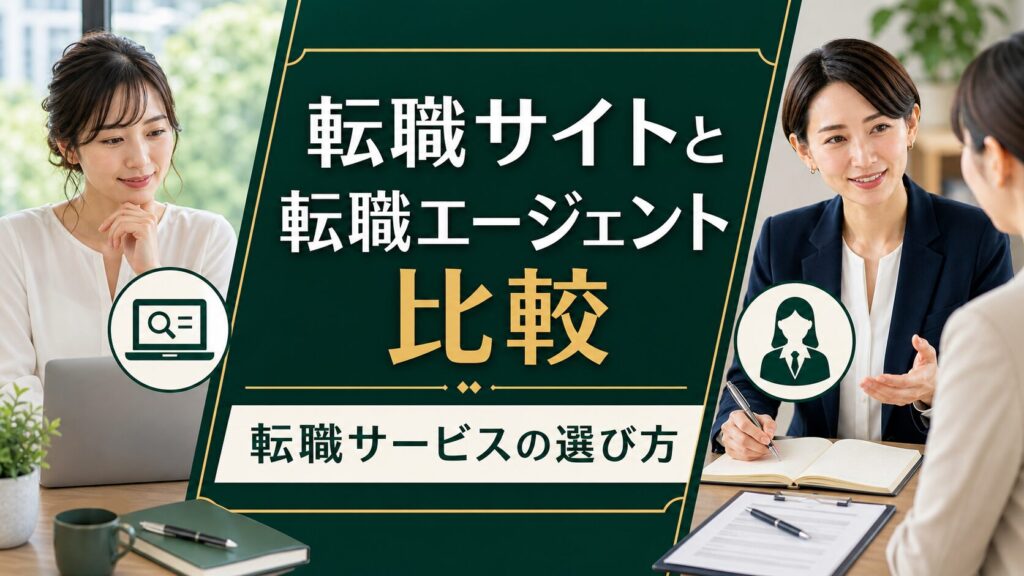 転職サイトと転職エージェント比較｜転職サービスの選び方のアイキャッチ画像