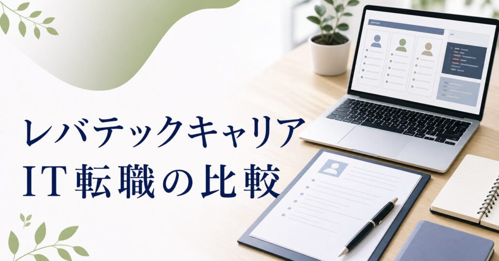 レバテックキャリア｜特徴まとめ｜IT転職に特化したエージェントのアイキャッチ画像