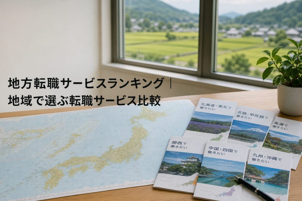 地方転職サービスランキング｜地域で選ぶ転職サービス比較のアイキャッチ画像