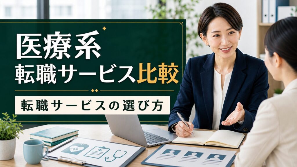 医療系転職サービス比較｜転職サービスの選び方のアイキャッチ画像