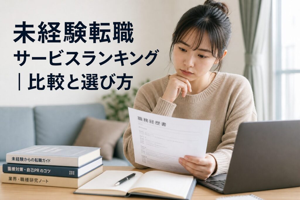 未経験転職向けサービスランキング｜比較基準と選び方のアイキャッチ画像