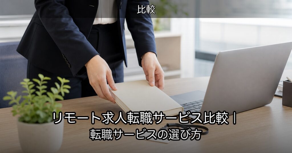 リモート求人転職サービス比較｜転職サービスの選び方