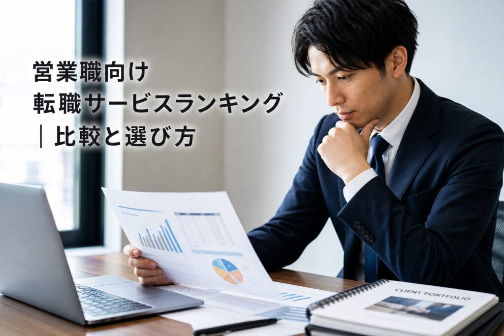 営業職向け転職サービスランキング｜選び方と比較ポイントのアイキャッチ画像