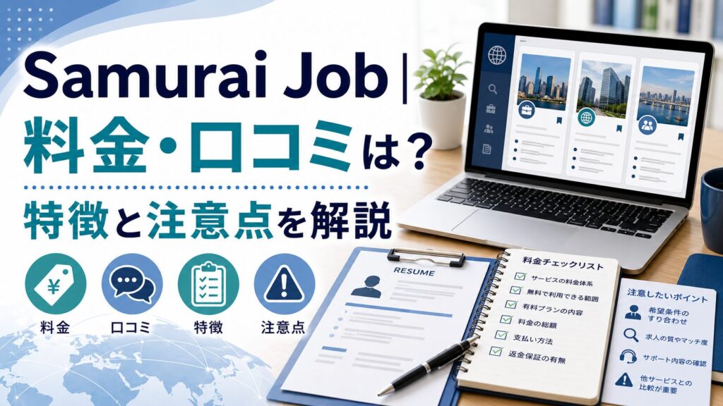 Samurai Job｜料金・口コミは？特徴と注意点を解説のアイキャッチ画像