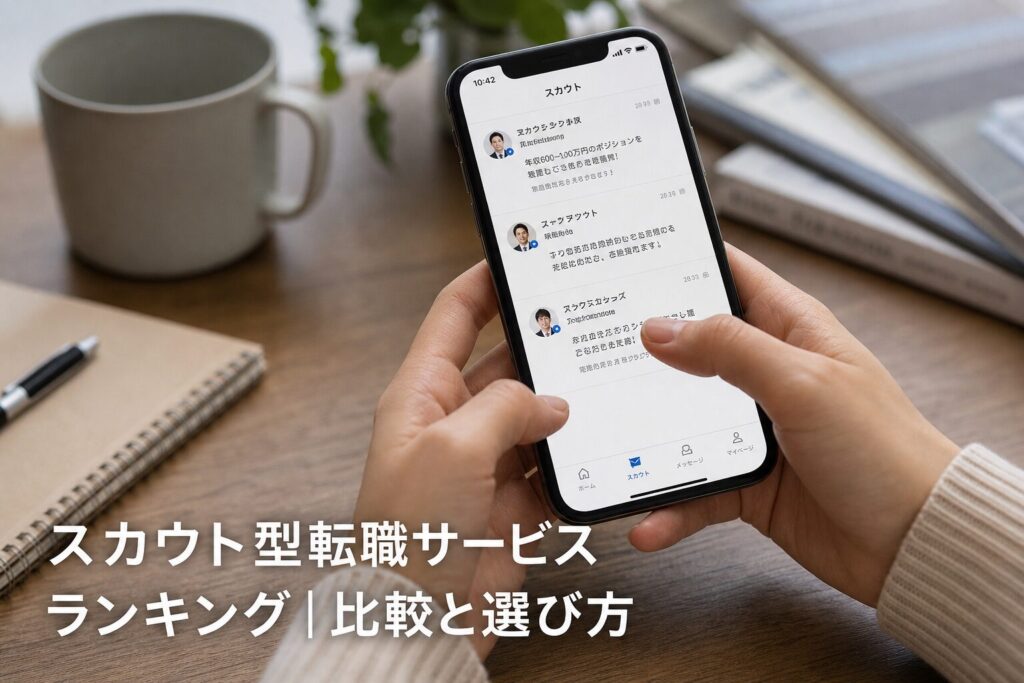 スカウト型転職サービスランキング｜5社比較と選び方のアイキャッチ画像