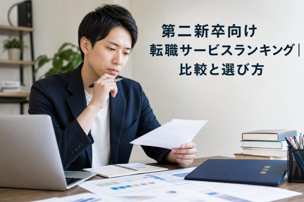 第二新卒向け転職サービスランキング｜早期離職後に比べたい5選のアイキャッチ画像