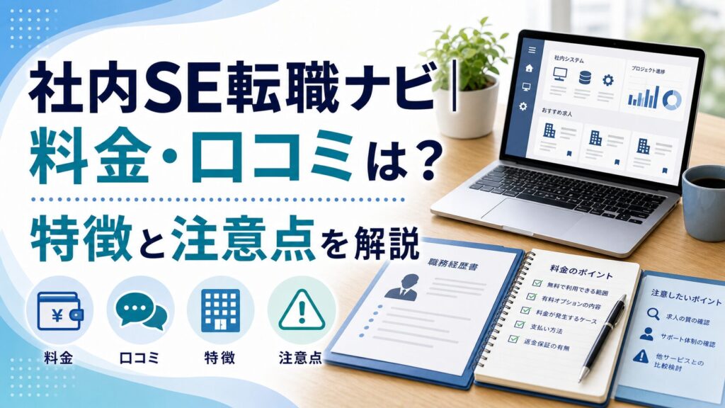 社内SE転職ナビ｜料金・口コミは？特徴と注意点を解説のアイキャッチ画像