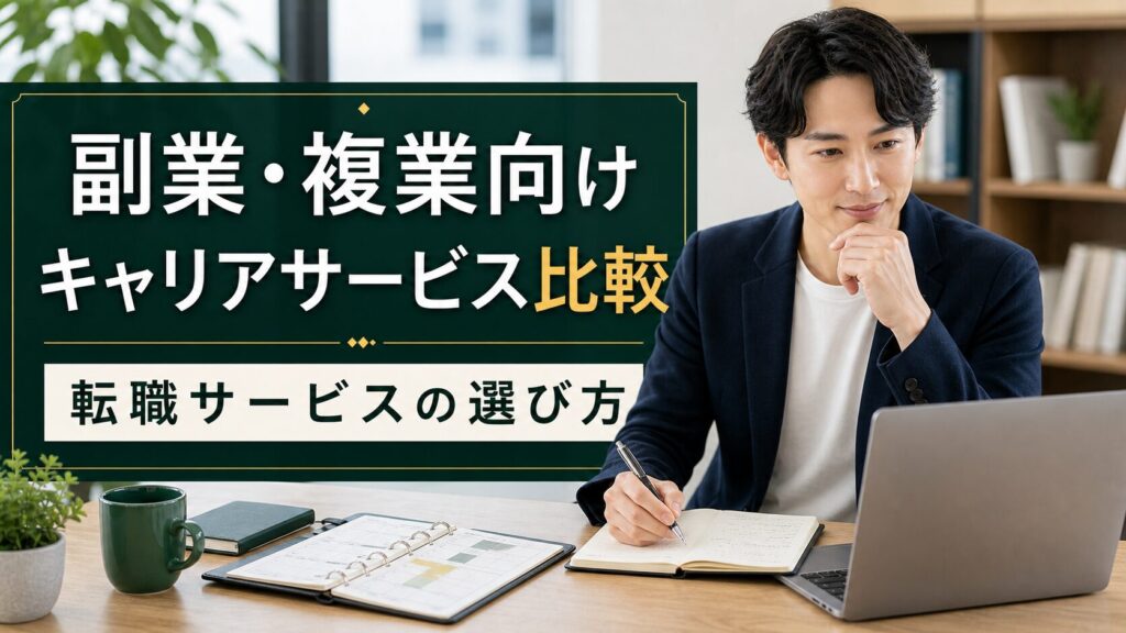 副業・複業向けキャリアサービス比較｜転職サービスの選び方のアイキャッチ画像