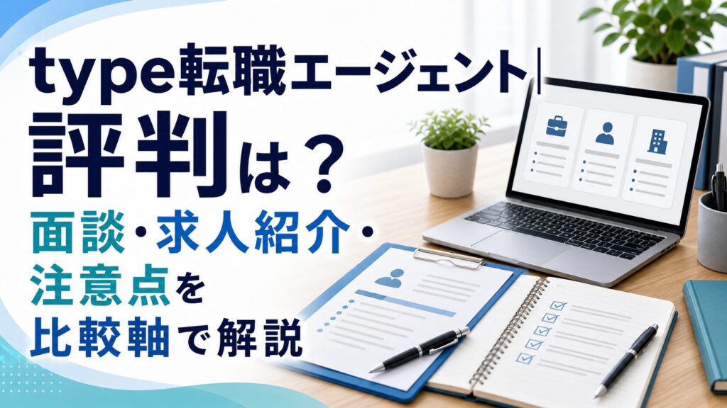 type転職エージェント｜評判は？面談・求人紹介・注意点を比較軸で解説のアイキャッチ画像