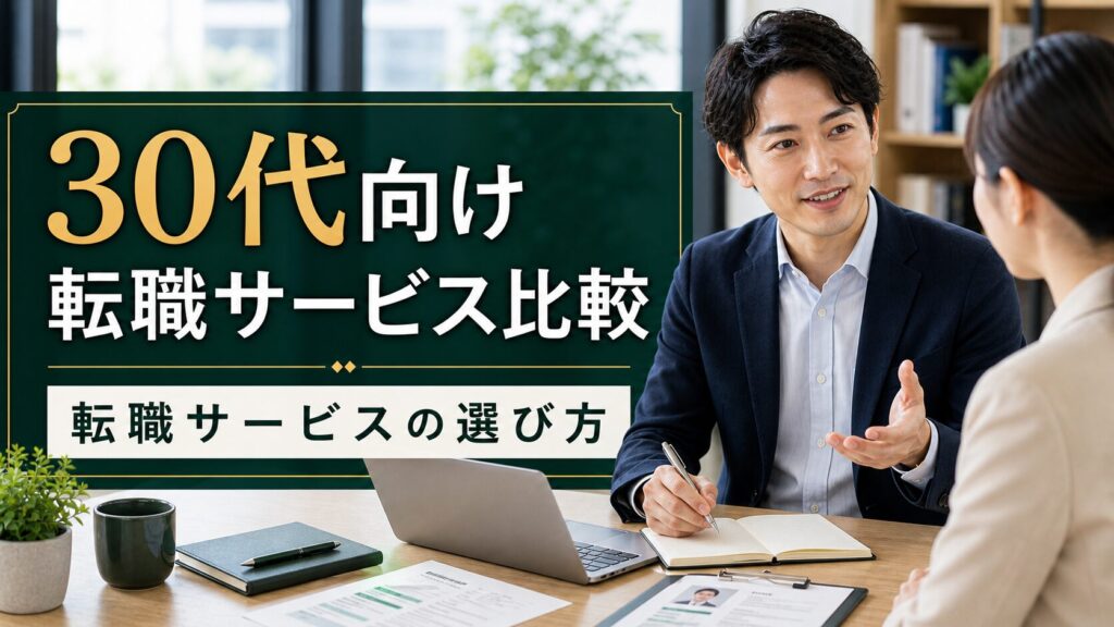 30代向け転職サービス比較｜転職サービスの選び方のアイキャッチ画像