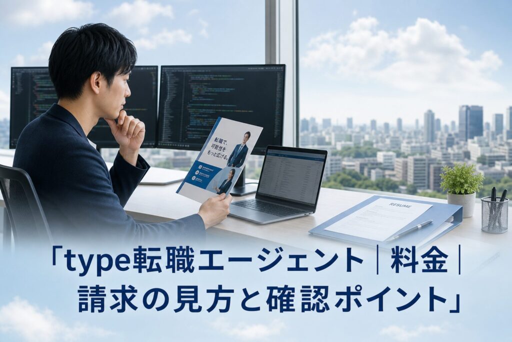 type転職エージェント｜料金｜請求の見方と確認ポイントのアイキャッチ画像