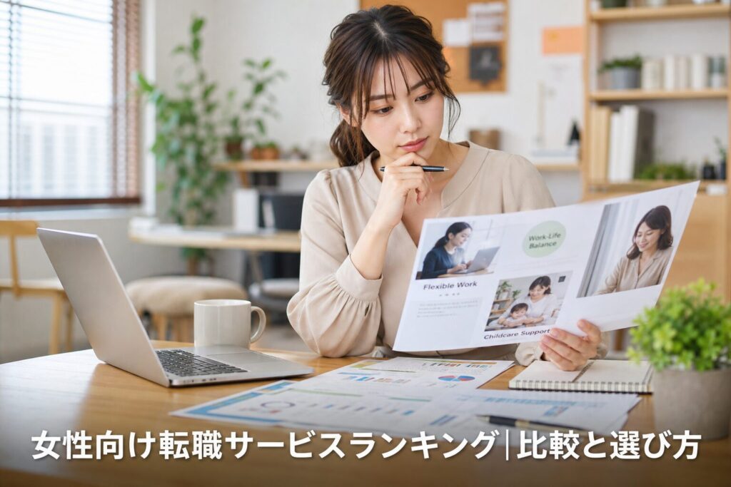 女性向け転職サービスランキング｜働き方で比較する5選のアイキャッチ画像