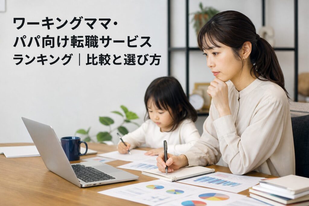 子育て世代向け転職サービスランキング｜転職サービスおすすめランキングのアイキャッチ画像