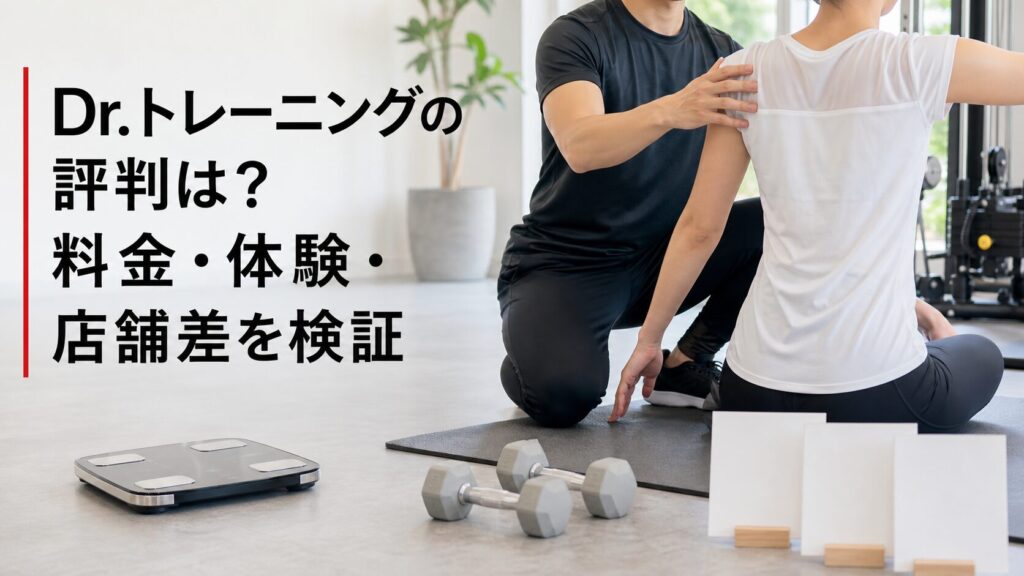 Dr.トレーニングの評判は？料金・体験・店舗差を検証