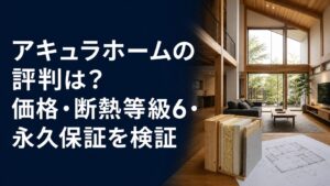 アキュラホームの評判は？価格・断熱等級6・永久保証を検証