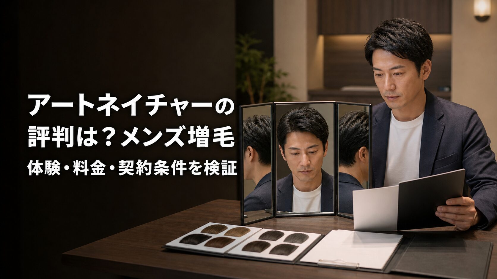 アートネイチャーの評判は?メンズ増毛体験・料金・契約条件を検証
