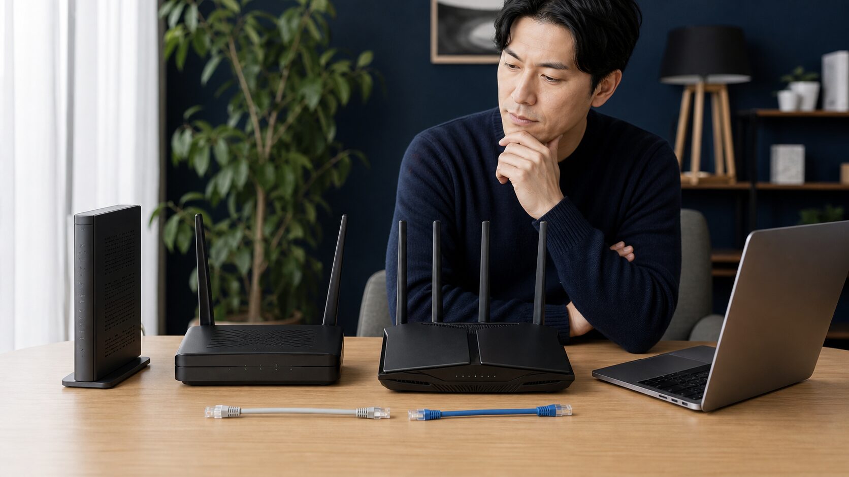 1ギガと10ギガに必要なルーターとLANケーブルを比較する利用者