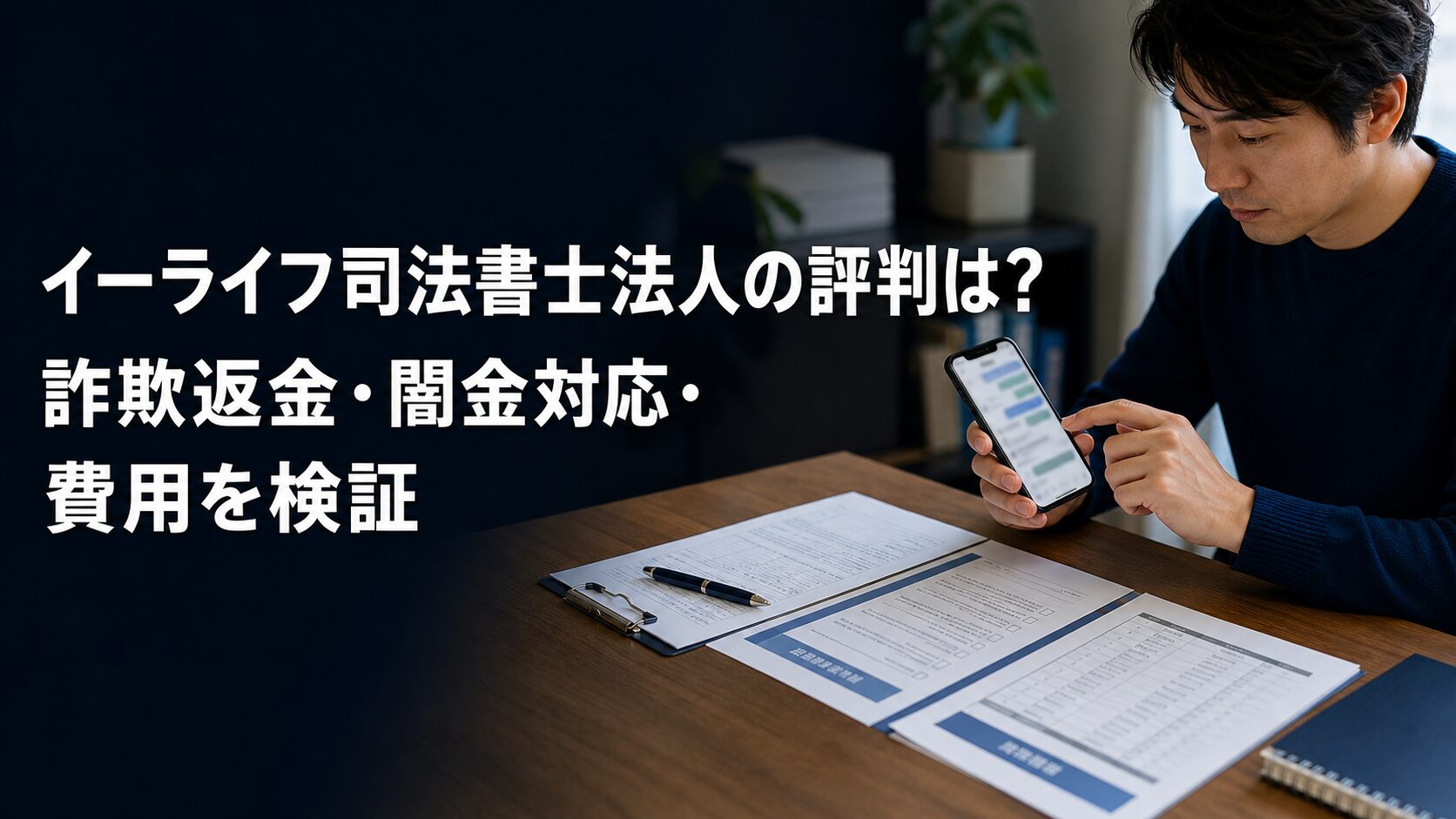 イーライフ司法書士法人の評判は？詐欺返金・闇金対応・費用を検証
