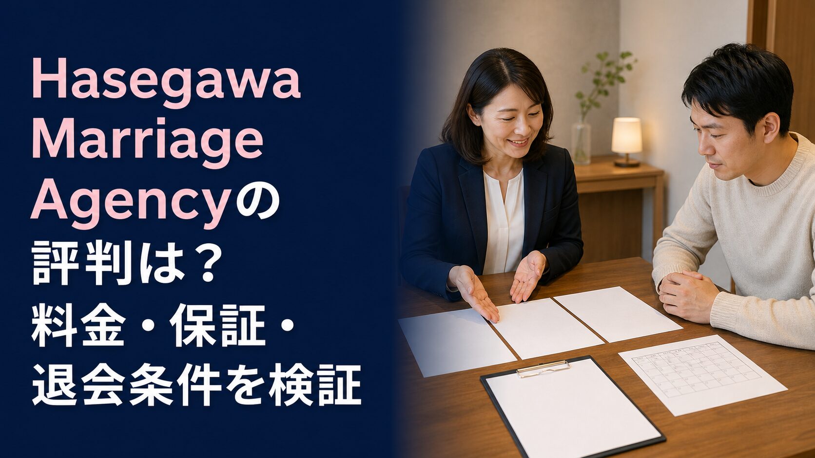 Hasegawa Marriage Agencyの評判は?料金・保証・退会条件を検証