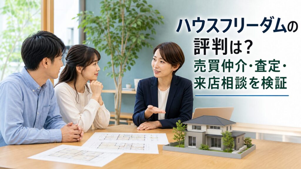 ハウスフリーダムの評判は？売買仲介・査定・来店相談を検証