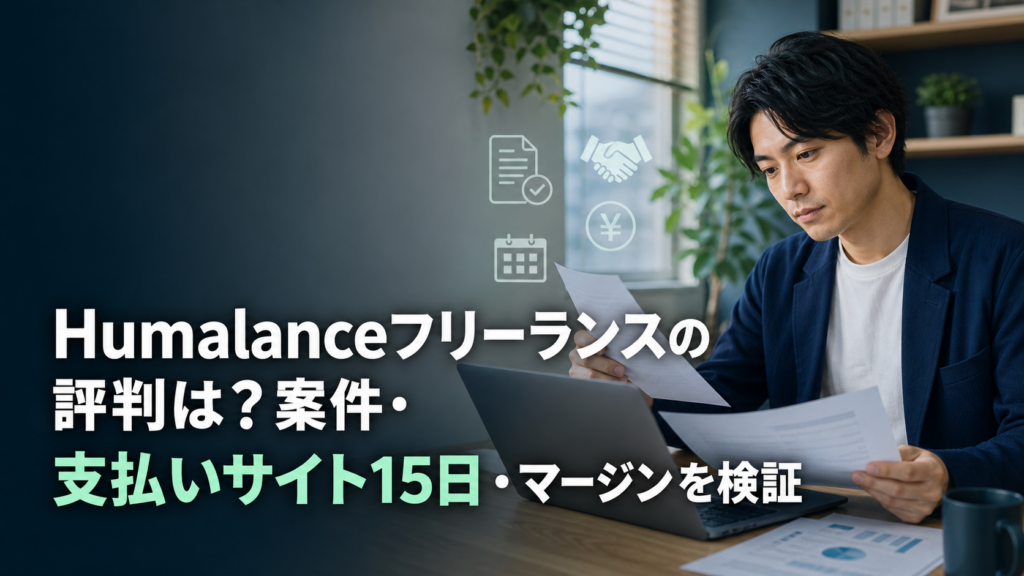 Humalanceフリーランスの評判は？案件・支払いサイト15日・マージンを検証
