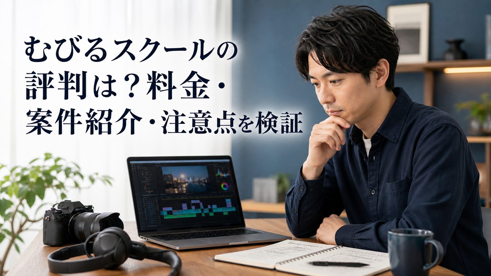 むびるスクールの料金・案件紹介・注意点を比較する動画編集の受講検討者