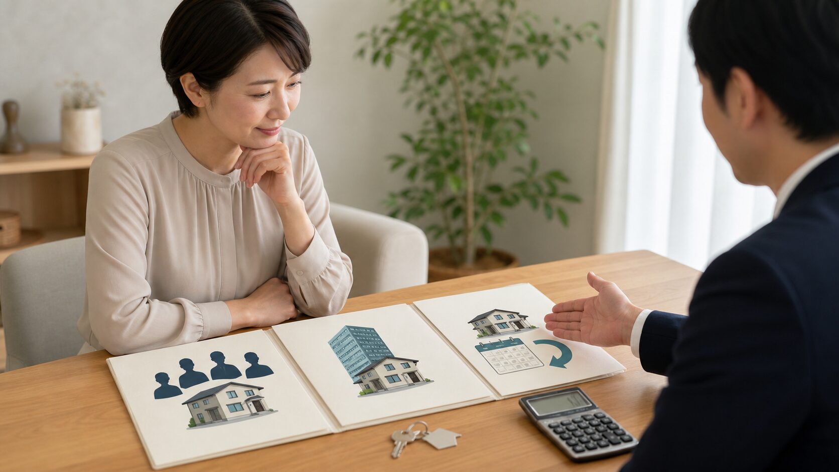 仲介・即時買取・買取保証の売却方法を比較する住宅所有者