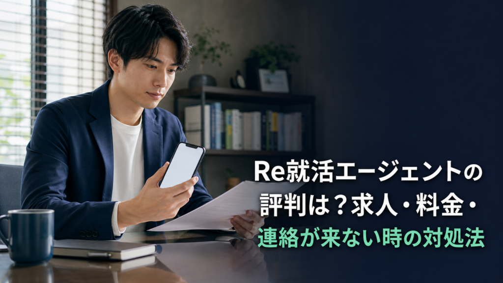 Re就活エージェントの評判は？求人・料金・連絡が来ない時の対処法
