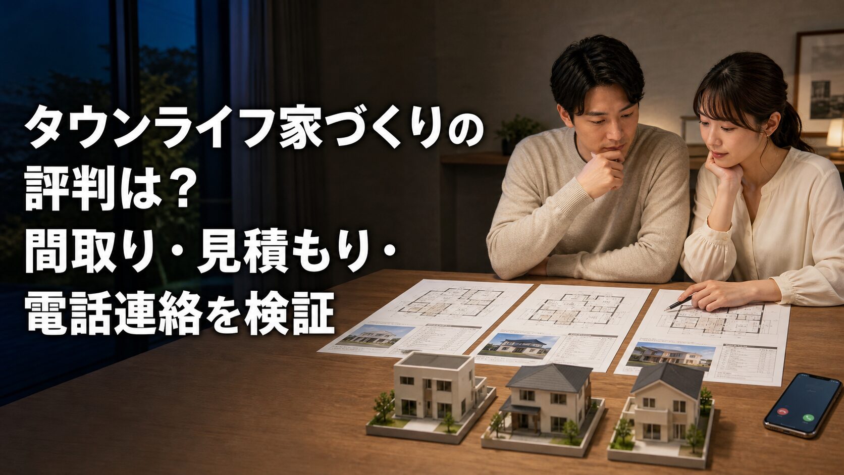 タウンライフ家づくりの評判は？間取り・見積もり・電話連絡を検証